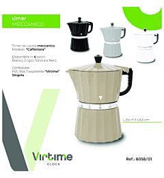 TIMER CUCINA  CAFFETTIERA  - 4 COL, ASS,Virtime
