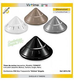 TIMER CUCINA  CONICO  - 4 COL, ASSORT,Virtime