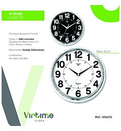 Orologio da Parete Tondo Ø26cm - 1854/10