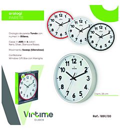 Orologio da Parete Tondo Ø25cm - 1891/00