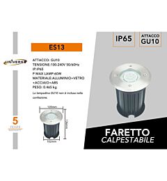 LAMPADA DA TERRA ATTACCO GU10