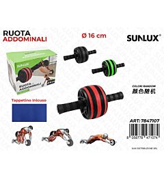 RUOTA PER ADDOMINALI C/ TAPPETO D.1Sunlux