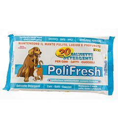 Polifresh Salviette Detergenti Talco per Animali - 20pzPolimex