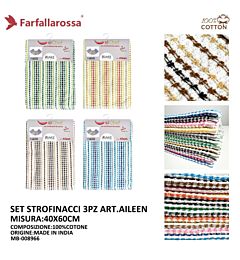 Set Strofinacci da Cucina Aileen 40x60cm - 3pz