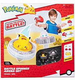 POKEMON ARENA DI COMBATTIMENTO CON TROTTOLA E DUE PERS