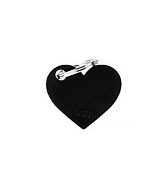 CUORE S ALLUMINIO NERO BASIC I TAG YOUMy Family