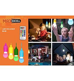LAMPADA RGB CON TELECOMANDO SENZA FILIMaxexcell