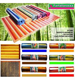 Tappeto Bambù 50x280cm - Bicolore Assortiti
