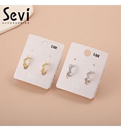ORECCHINI A CERCHIO MINI CON STRASS