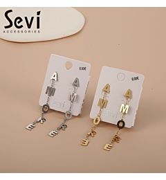 ORECCHINI CON LETTERE PENDENTI