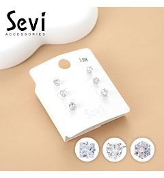SET DI ORECCHINI CON ZIRCONISevi