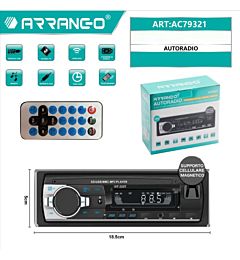 AUTORADIO CON TELECOMANDO - AC79321Arrango