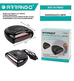 RADIOSVEGLIA PLL AM/FM - SCHERMO LED ROSSOArrango