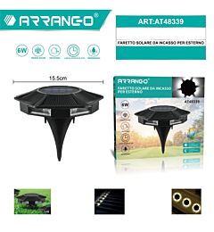 Fretto Solare da Incasso Luce Fredda 6W - 15,5cmArrango