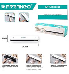 Sigillatrice Sottovuoto per Alimenti - AC60365Arrango