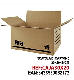 SCATOLA DI CARTONE 300X200X150MM
