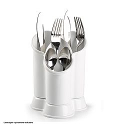 Scolaposate, Scolaposate in plastica, Organizzatore utensili da cucina, Per  posate/forchette/coltelli/cucchiai, Scomparti con scolapiatti ideali per  kit