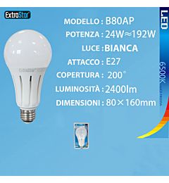 LAMPADINA LED E27 24W 2400LM 6500KExtrastar