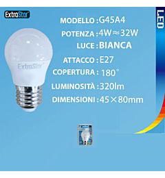 LAMPADINA LED E27 4W 320LM 6500K