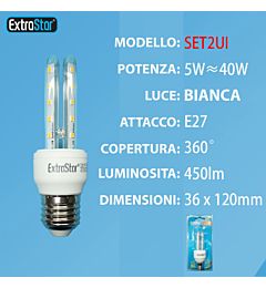 LAMPADINA LED E27 5W 450LM LUCE FREDDA