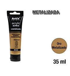 PITTRA ACRILLICA TUBO 35ML ORO METALIZZATO