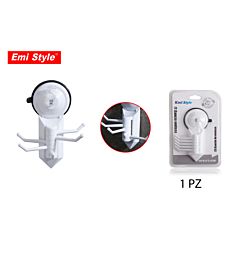 EMI STYLE GANCI MULTIPLI APPENDITUTTO A VENTOSA 14*9.3*3.1CM 3KGEmi Style