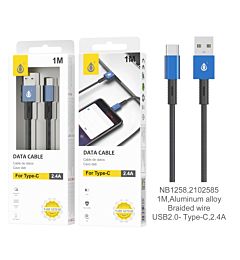 ONEPLUS NB1258 CAVO DATI USB Type-C 2.4A BLU
