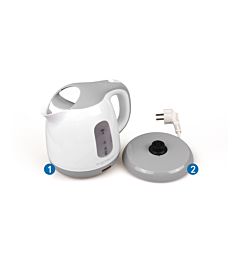 MINI BOLLITORE ELETTRICO(1100W,1000ML,BIANCO&amp;GRIGIO