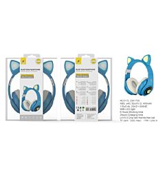 NC3172 AZ, CUFFIE BLUETOOTH CON ORECCHIE DI GATTO