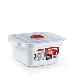 CASSERUOLA MICROONDE 1 L QUADRATA