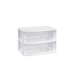 CASSETTIERA NILO 2 CASSETTI BIANCO