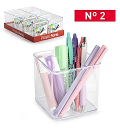 ORGANIZZATORE OFFICE N°2 - TRASPARENTEPlastic Forte