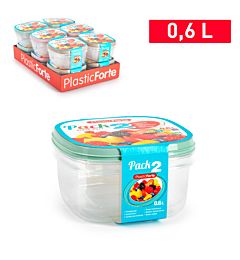PACK 2 CONTENITORI  0,6 L SURT VRMPlastic Forte