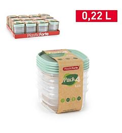 PACK 4 CONTENITORI  0,22 L SURT VRMPlastic Forte
