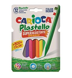 PASTELLO CERA CARIOCA PLASTELLO  12 COL.  42711Carioca
