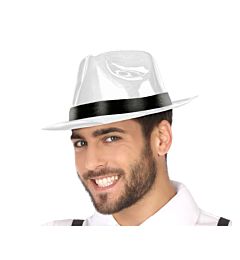 Atosa - Cappello Fedora PVC - Bianco