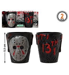 Atosa - Bicchieri Halloween Hockey Mask - 2pzAtosa