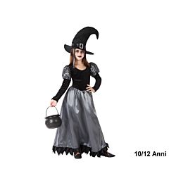 Atosa - Costume Strega Nero - 10/12 Anni