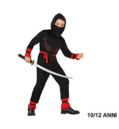 Atosa - Costume Ninja Rosso/Nero - 10/12 AnniAtosa