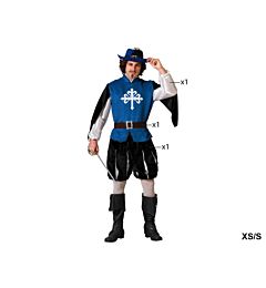 Atosa - Costume Moschettiero Blu - XS/S