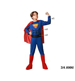 Atosa - Costume Superman - 3/4 Anni