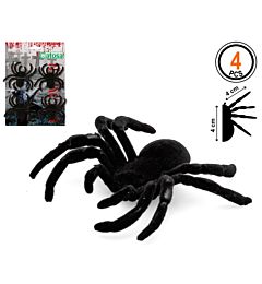 Atosa - Ragni Decorativi 4cm - Nero 4pz