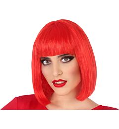 Atosa - Parrucca Liscia Corta con Frangia - RosaAtosa