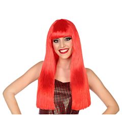 Atosa - Parrucca Liscia Lunga con Frangia - RossoAtosa