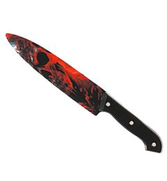 Atosa - Coltello Decorato 31cm - Teschio Rosso