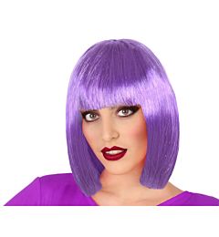 Atosa - Parrucca Liscia Corta con Frangia - ViolaAtosa