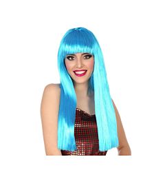 Atosa - Parrucca Liscia Lunga con Frangia - BluAtosa