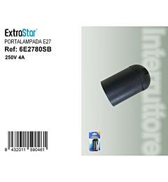 Portalampada in Termoplastica E27 - NeroExtrastar