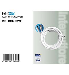 Cavo Antenna TV RG59 M/F - 2m