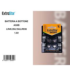 ExtraStar Batteria a Bottone AG9B 1.5V - 4pzExtrastar